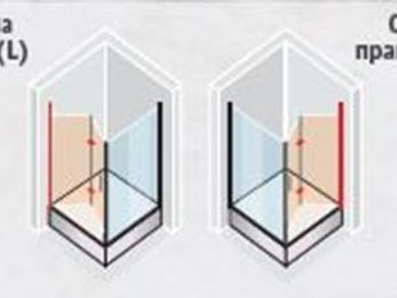 Душевой уголок Vegas Glass GPS-Fis Lux, 90 x 80 x 199.5 см, профиль глянцевый хром, стекло сатин, GPS-Fis Lux 90*80 08 10