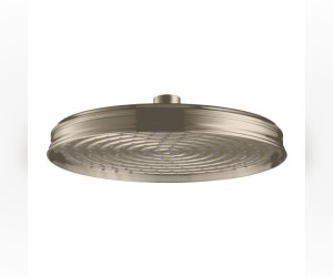 Верхний душ AXOR Carlton 28474820, 24,5x24,5 см,1 режим струи, без держателя, шлифованный никель