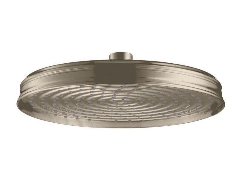 Верхний душ AXOR Carlton 28474820, 24,5x24,5 см,1 режим струи, без держателя, шлифованный никель
