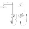 Душевая система RGW Shower Panels SP-52, 21140852-01, цвет хром