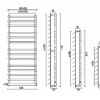 Полотенцесушитель электрический Margaroli Sole 564-11 5644711CRNC 47 x 101.6 см, хром
