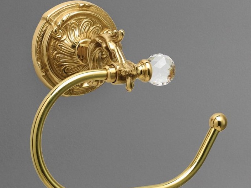 Бумагодержатель Art&Max Barocco Crystal AM-1782-Do-Ant-C, античное золото