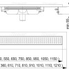 Душевой лоток AlcaPlast APZ1101- 850 Low с порогами для перфорированной решетки
