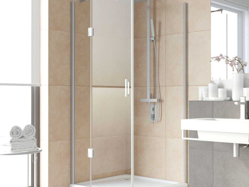 Душевой уголок Vegas Glass AFP-Fis Lux, 100 x 100 x 199.5 см, профиль матовый хром, стекло прозрачное