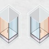 Душевой уголок Vegas Glass EP-Fis Lux, 90 x 80 x 199.5 см, профиль матовый хром, стекло прозрачное