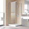 Душевой уголок Vegas Glass EP-Fis Lux, 90 x 80 x 199.5 см, профиль матовый хром, стекло прозрачное