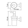 Дозатор с держателем WasserKRAFT 6599