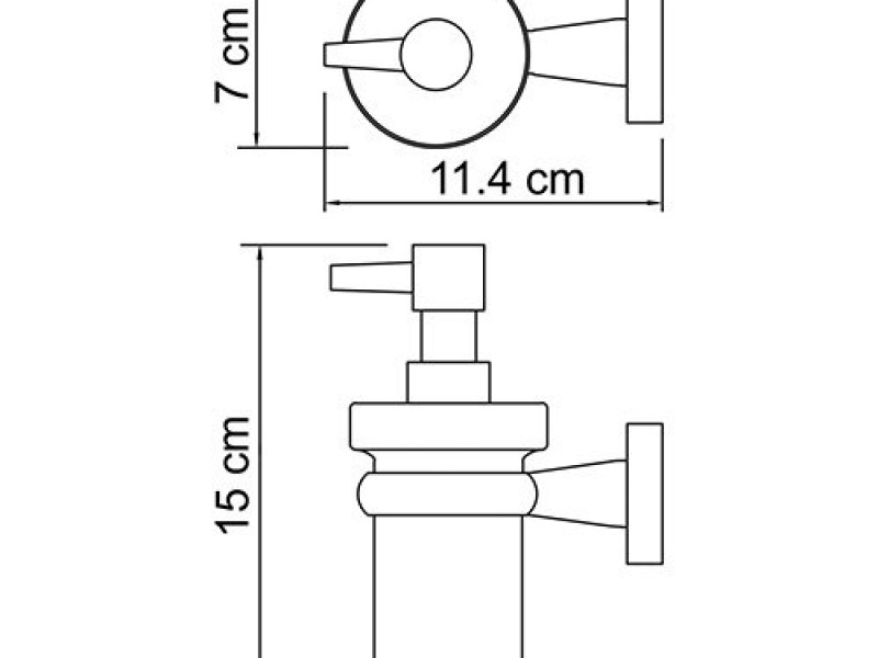 Дозатор с держателем WasserKRAFT 6599