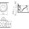 Подвесной унитаз Vitra Form 300 5755B003-0075 безободковый Rim-ex