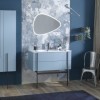 Тумба под раковину Jacob Delafon Nouvelle Vague 120 см, EB3033-M54, 2 ящика, с выступом, цвет - серый титан матовый