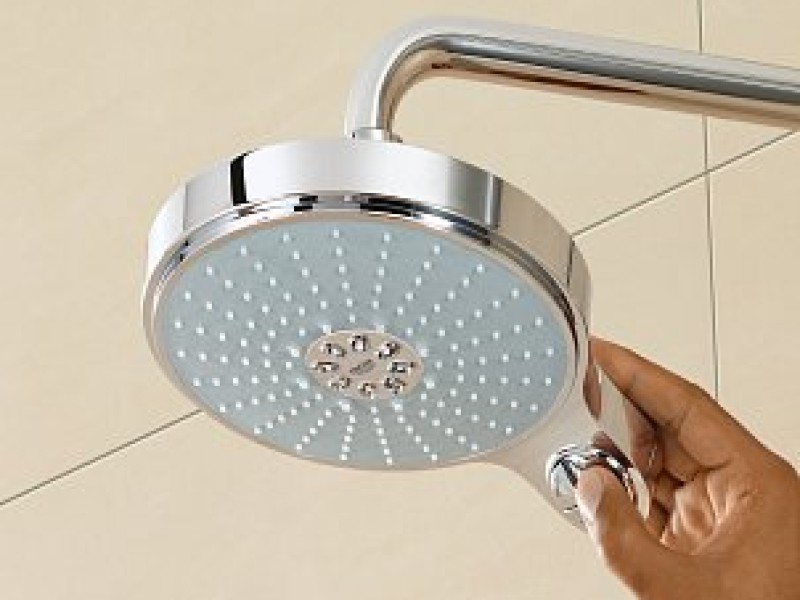 Верхний душ Grohe Power&Soul Cosmopolitan 26172000, 19х19 см, 4 режима струи, с держателем, хром