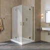 Душевой уголок Vegas Glass AFA-F Lux, 110 x 90 x 199.5 см, профиль бронза, стекло флёр-де-лис
