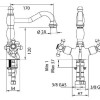 Смеситель Bandini Antica 548720KK06 для раковины, золото