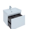 Тумба под раковину Aquanet Nova Lite 75, 1 + 1 ящик в ящике, белый глянец (242275)