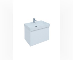Тумба под раковину Aquanet Nova Lite 75, 1 + 1 ящик в ящике, белый глянец (242275)