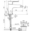 Смеситель Ideal Standard Cerafine Model D для биде, хром, BC492AA