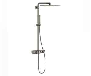 Душевая система с термостатом Grohe Euphoria SmartControl Cube 310 DUO 26508AL0, цвет верхнего душа темный графит матовый