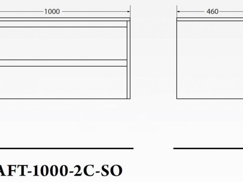 Тумба под раковину BelBagno Kraft KRAFT-1000-2C-SO-RGB, подвесная