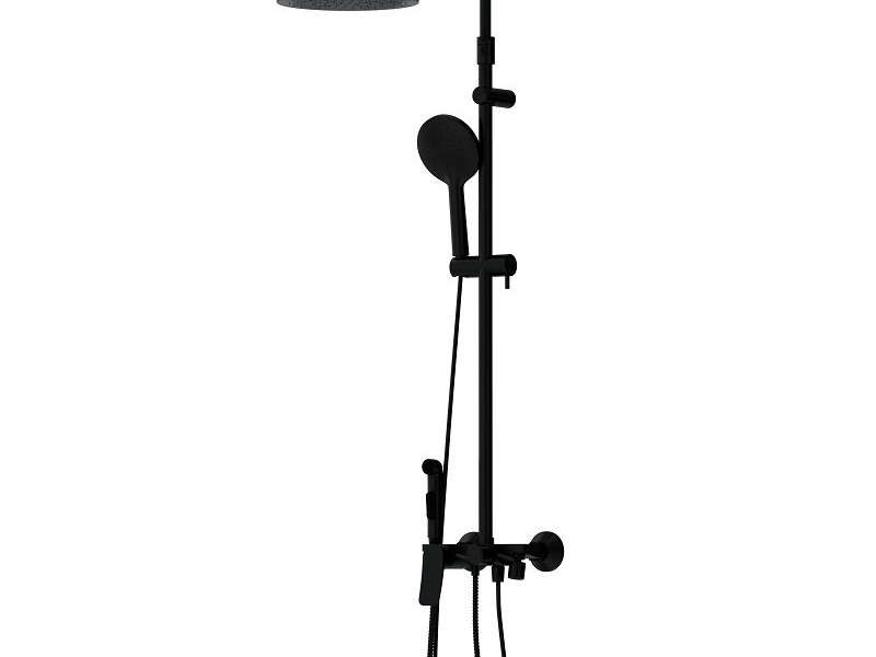Душевая система Damixa Apollo, чёрная матовая, DX220910300