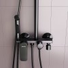 Душевая система Damixa Apollo, чёрная матовая, DX220910300