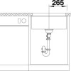 Мойка Blanco Subline 500-U, антрацит SILGRANIT с клапаном-автоматом (523432)