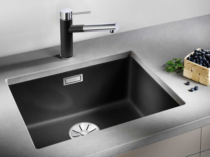 Мойка Blanco Subline 500-U, антрацит SILGRANIT с клапаном-автоматом (523432)