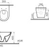 Подвесной унитаз Vitra Integra безободковый, 7041B003-0075