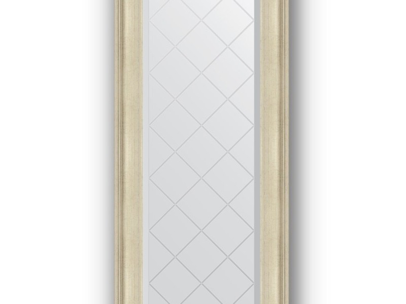 Зеркало с гравировкой в багетной раме Evoform Exclusive-G BY 4069 58 x 128 см, травленое серебро