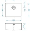 Мойка кухонная Alveus Monarch Quadrix 50 1103383, антрацит