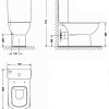 Напольный унитаз Gala Smart 25160
