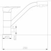 Смеситель Zorg Steel Hammer SH 321 SATIN для кухни под фильтр, нержавеющая сталь