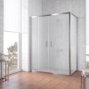 Душевой уголок Vegas Glass Z2P+ZPV, 160 x 90 x 190 см, профиль глянцевый хром, стекло сатин