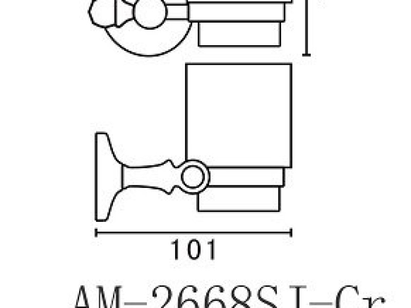 Стакан Art&Max Antic Crystal AM-E-2668SJ-Br, бронза