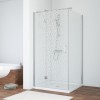 Душевой уголок Vegas Glass AFP-Fis, 80 x 80 x 190 см, профиль глянцевый хром, стекло фея