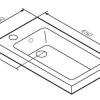 Раковина Am.Pm X-Joy M85AWCC0452WG, 45 см, керамика, белый глянцевый