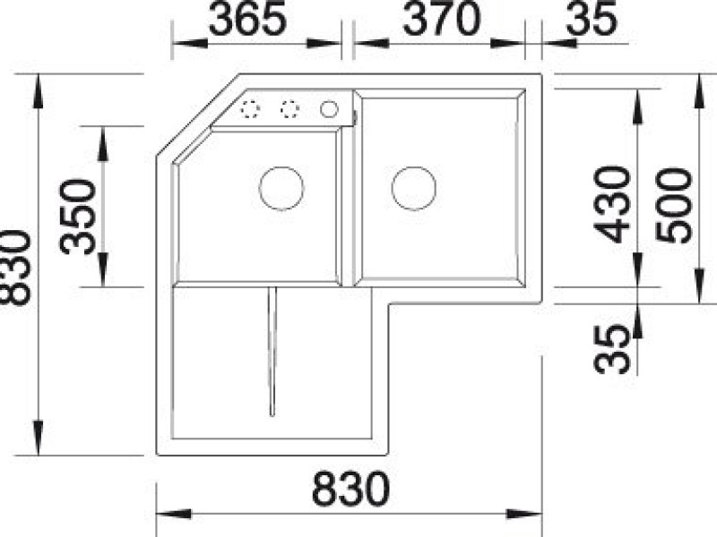 Мойка Blanco Metra 9 E 515568, белый
