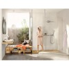 Верхний душ Hansgrohe Rainmaker Select 24003400, 460 x 270 мм, 1 режим струи, с держателем, белый/хром