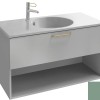 Тумба под раковину Jacob Delafon Odeon Rive Gauche 90 см, EB2553-RX-G95, цвет оливковый глянцевый, ручки на выбор