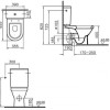 Напольный унитаз Vitra S50 9736B003-7203 крышка микролифт
