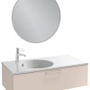 Зеркало Jacob Delafon Odeon Rive Gauche EB1290-S42, 90 см, с подсветкой, лакированная рама пыльная роза сатин
