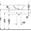 Рукомойник Duravit Bacino 0333420000