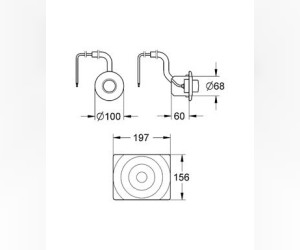 Кнопка для инсталляции Grohe Surf 37059000