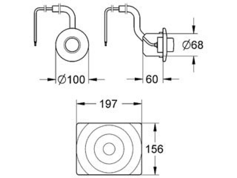 Кнопка для инсталляции Grohe Surf 37059000
