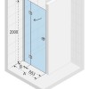 Душевая дверь в нишу Riho Polar P104 140 х 200 см