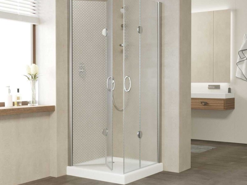 Душевой уголок Vegas Glass 2GPS Lux, 90 x 90 x 199.5 см, профиль глянцевый хром, стекло ретро