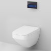 Инсталляция Am.Pm Inspire 2.0, IS450A38.CCC50A с безободковым унитазом Inspire V2.0 FlashClean с электронным биде, клавиша Touch Pro стекло, черное