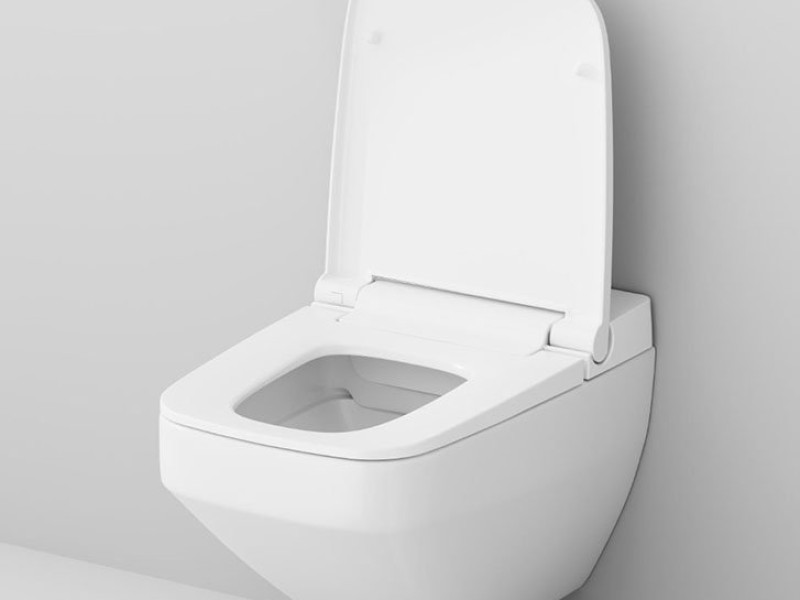 Инсталляция Am.Pm Inspire 2.0, IS450A38.CCC50A с безободковым унитазом Inspire V2.0 FlashClean с электронным биде, клавиша Touch Pro стекло, черное