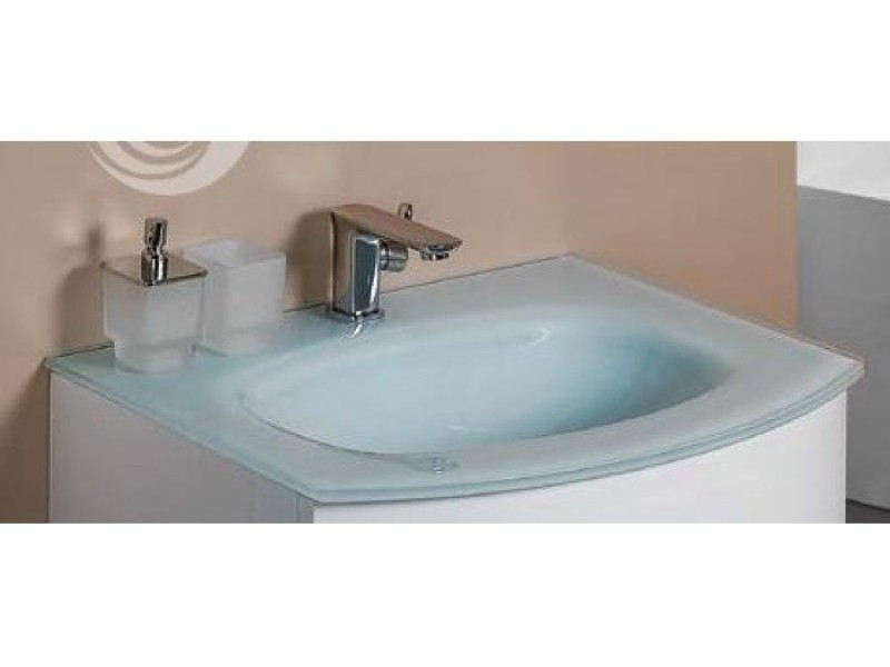 Раковина Cezares Vague 82410, стекло, белая
