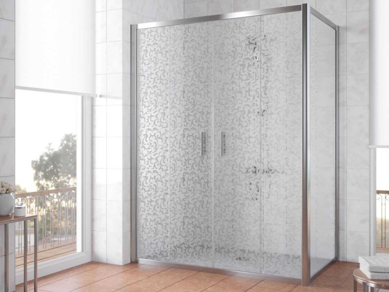 Душевой уголок Vegas Glass Z2P+ZPV, 200 x 70 x 190 см, профиль глянцевый хром, стекло фея