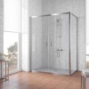 Душевой уголок Vegas Glass Z2P+ZPV, 180 x 70 x 190 см, профиль глянцевый хром, стекло прозрачное